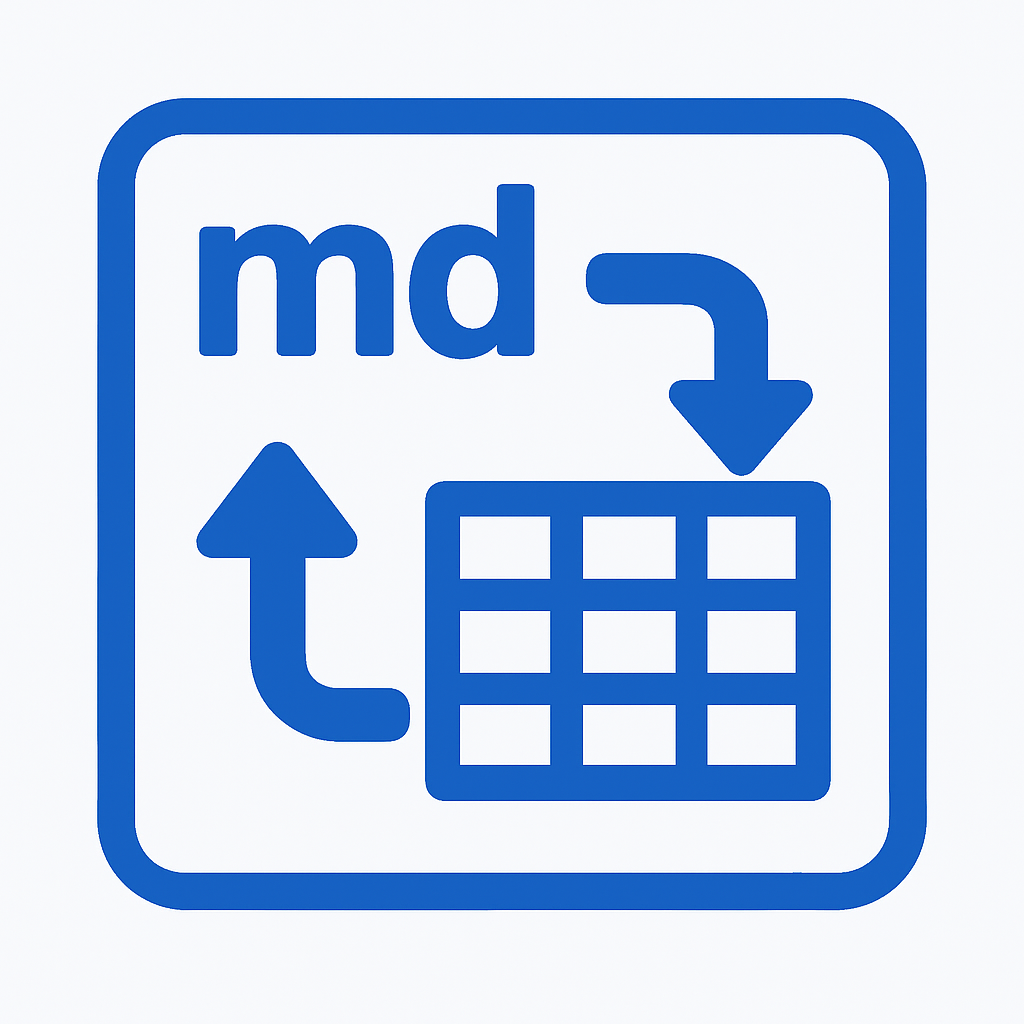 Interactive Markdown Table Editor